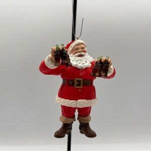 Hallmark Keepsake Ornament Dated 1995 Refreshing Gift Coca Cola Santa Handcrafte